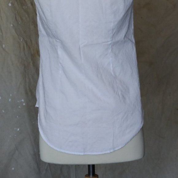 Van Heusen sleeveless white button blouse XS - Picture 6 of 8